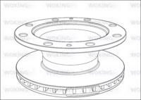 Woking NSA1014.20 Brake disc