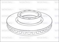 Woking NSA1015.20 Brake disc