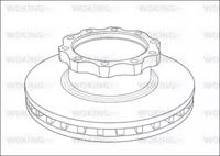 Woking NSA1039.20 Brake disc