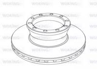 Woking NSA1040.20 Brake disc
