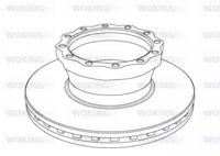 Woking NSA1043.20 Brake disc