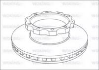 Woking NSA1045.20 Brake disc