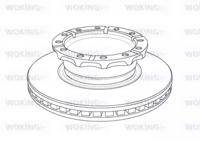 Woking NSA1158.20 Brake disc