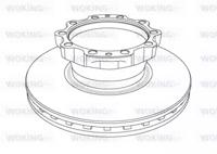 Woking NSA1174.20 Диск гальмівний