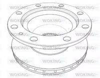 Woking NSA1202.20 Диск гальмівний