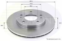 Comline ADC0228V Brake disc