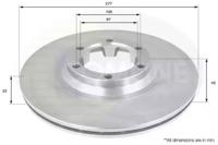 Comline ADC0307V Brake disc
