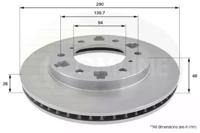 Comline ADC0359V Brake disc