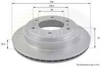 Comline ADC0360V Brake disc