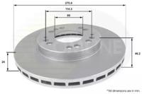 Comline ADC0367V Диск гальмівний
