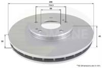 Comline ADC0377V Brake disc