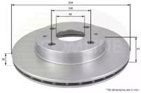Comline ADC0612V Brake disc