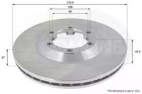 Comline ADC0709V Brake disc