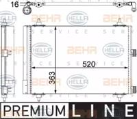 Hella 8FC 351 303-371 Конденсер