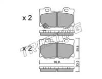 Trusting 1054.0 Brake pads