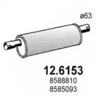 Asso 12.6153 Muffler assy front Asso 12.6153 Muffler assy front