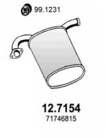 Asso 12.7154 Глушник вихлопних газів кінцевий Asso 12.7154 Глушник вихлопних газів кінцевий