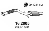 Asso 16.2005 Muffler assy front Asso 16.2005 Muffler assy front