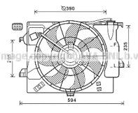 Ava HY7541 Fan and motor assy Ava HY7541 Fan and motor assy