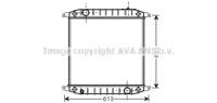 Ava IV2078 Радіатор охолодження двигуна Ava IV2078 Радіатор охолодження двигуна