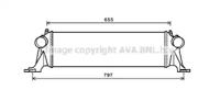 Ava IV4132 Радиатор интеркуллера