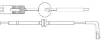Kawe WS0198A Датчик зносу гальмівних колодок Kawe WS0198A Датчик зносу гальмівних колодок