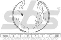 S.B.S. 18492737390 Колодки гальмівні