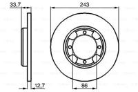Bosch 0 986 478 253 Диск гальмівний Bosch 0 986 478 253 Диск гальмівний