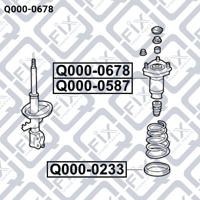 Q-FIX Q0000678 Опора стойки амортизатора Q-FIX Q0000678 Опора стойки амортизатора