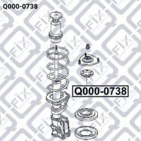 Q-FIX Q000-0738 Bearing suspension support