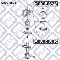 Q-FIX Q000-0805 Bearing suspension support Q-FIX Q000-0805 Bearing suspension support