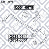 Q-FIX Q001-0079 Bushing stabilizer Q-FIX Q001-0079 Bushing stabilizer