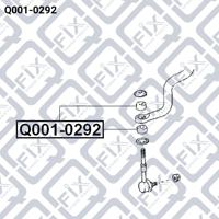 Q-FIX Q001-0292 Втулка стойки стабилизатора Q-FIX Q001-0292 Втулка стойки стабилизатора