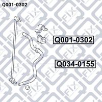 Q-FIX Q0010302 Втулка стабілізатора Q-FIX Q0010302 Втулка стабілізатора