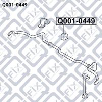 Q-FIX Q001-0449 Втулка стабілізатора Q-FIX Q001-0449 Втулка стабілізатора