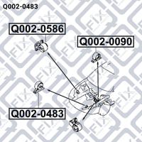 Q-FIX Q0020483 Опора двигуна, КПП