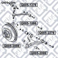 Q-FIX Q005-1086 Bushing suspension arm