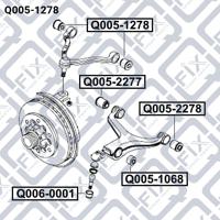Q-FIX Q005-1278 Bushing suspension arm