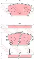 TRW GDB7107 Brake pads