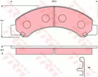 TRW GDB7233 Колодки гальмівні