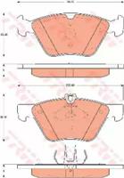 TRW GDB7681 Колодки гальмівні