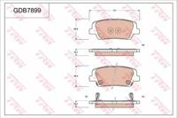 TRW GDB7899 Brake pads