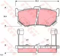TRW GDB884 Brake pads