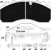 Valeo 882202 Brake pads