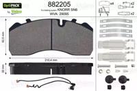 Valeo 882205 Колодки тормозные