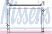 Nissens 61014A Радіатор охолодження двигуна Nissens 61014A Радіатор охолодження двигуна