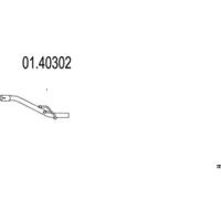 MTS 01.40302 Випускна труба відпрацьованих газів MTS 01.40302 Випускна труба відпрацьованих газів