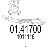 MTS 01.41700 Exhaust pipe