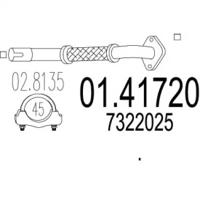 MTS 01.41720 Exhaust pipe
