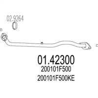 MTS 01.42300 Випускна труба відпрацьованих газів MTS 01.42300 Випускна труба відпрацьованих газів